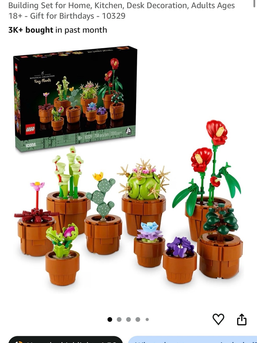 Lego Mini Potted Plants Building Set